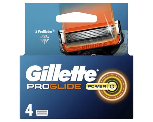 Змінні касети Gillette Fusion ProGlide Power 4 шт (7702018085576)