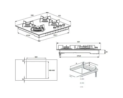 Варочна поверхня Beko HILW64225S
