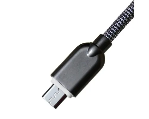 Дата кабель USB 2.0 AM to Micro 5P 1.0m 1.5A, Dark Silver Grand-X (MM02DS)