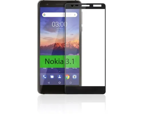 Скло захисне Vinga для Nokia 3.1 Black (VTPGS-N31B)