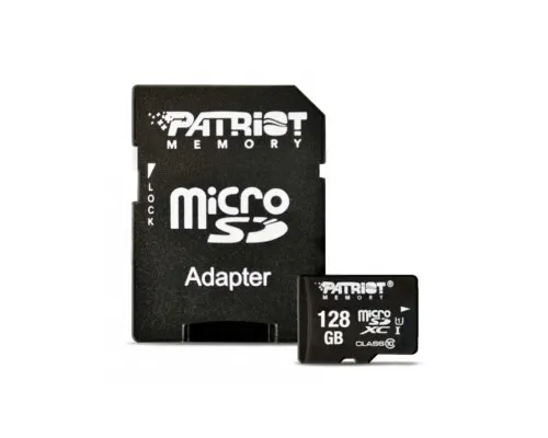 Карта памяті Patriot 128GB microSDXC class 10 UHS-I LX (PSF128GMCSDXC10)