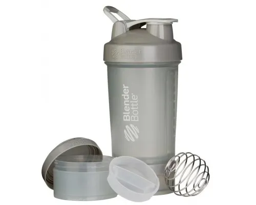 Шейкер спортивний BlenderBottle ProStak 650ml з 2-ма контейнерами Grey (PS 22oz Grey)