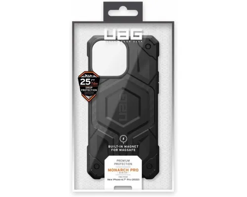 Чехол для мобильного телефона UAG Apple iPhone 14 Pro Max Monarch Pro Magsafe, Carbon Fiber (114031114242)