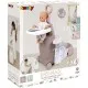 Игровой набор Smoby Toys Baby Nurse Раскладной чемодан 3 в 1 Серо-розовый (220374)