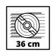 Газонокосилка Einhell 1500/36, 1500Вт, 36 см, 38 л, 25-65 мм, (3400156)
