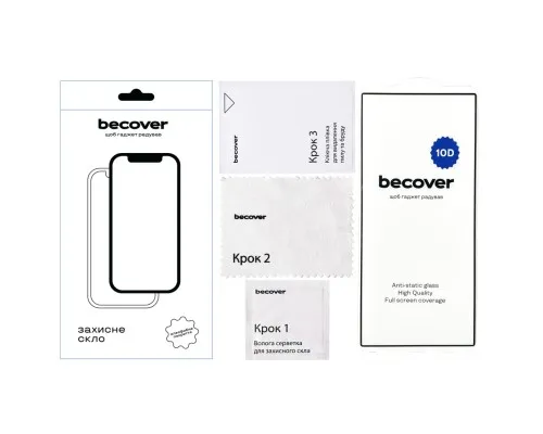 Стекло защитное BeCover Samsung Galaxy S24 Ultra SM-S928 10D Black (711362)