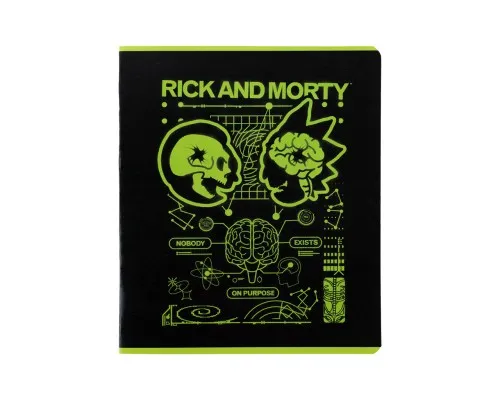 Зошит Kite Rick and Morty 48 аркушів, клітинка (RM24-259)