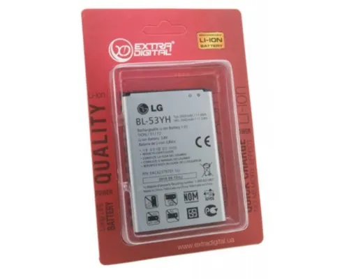 Аккумуляторная батарея Extradigital LG BL-53YH, G3 (3000 mAh) (BML6414)