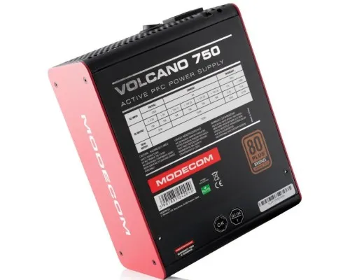 Блок питания Modecom 750W VOLCANO (ZAS-MC85-SM-750-ATX-VOLCA)