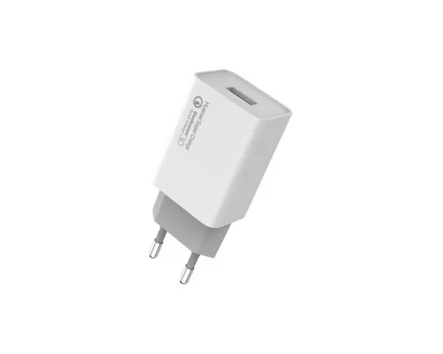 Зарядний пристрій ColorWay 1USB Huawei Super Charge/Quick Charge 3.0, 4A (20W) (CW-CHS014Q-WT)