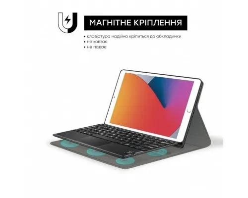 Чехол для планшета AirOn Premium iPad 10.2 2019/2020/2021 7/8/9th Gen Air 3 Kbd+Tch (4822352781058)