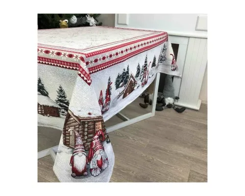 Скатертина Прованс гобеленова Snowfall 135х240 см (23409)