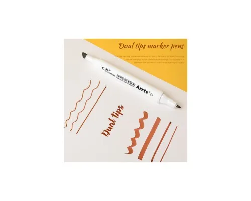 Художественный маркер Arrtx Спиртовые Alp ASM-02YL 40 цветов Желтый тон кожи кожи (LC302185)
