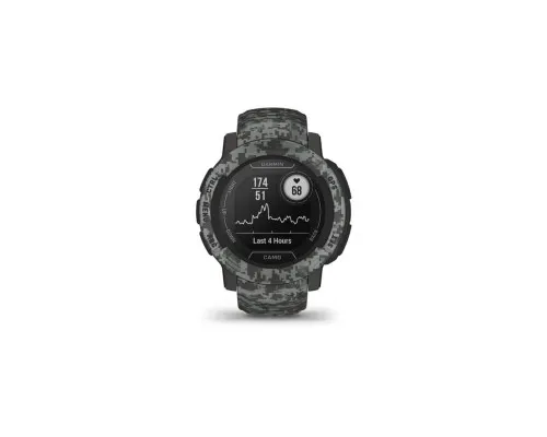 Смарт-годинник Garmin Instinct 2, Camo Edition, Graphite Camo, GPS (010-02626-03)