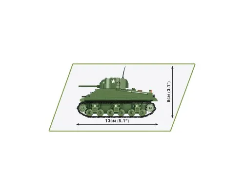 Конструктор Cobi Друга Світова Війна Танк M4 Шерман, 312 деталей (COBI-2715)