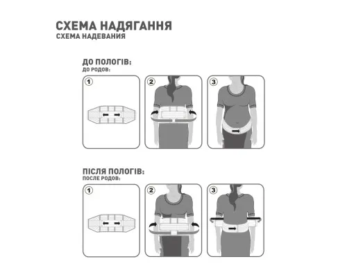 Бандаж MedTextile Бандаж до- та післяпологовий, розмір L, люксшт (4820137293474)