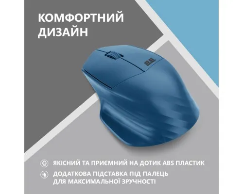 Мышка 2E MF280 Silent Wireless/Bluetooth Blue (2E-MF280WBL)