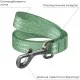 Повідок для собак WAUDOG Re-cotton світловідбивний M Ш 20 мм Д 300 см зелений (031018)