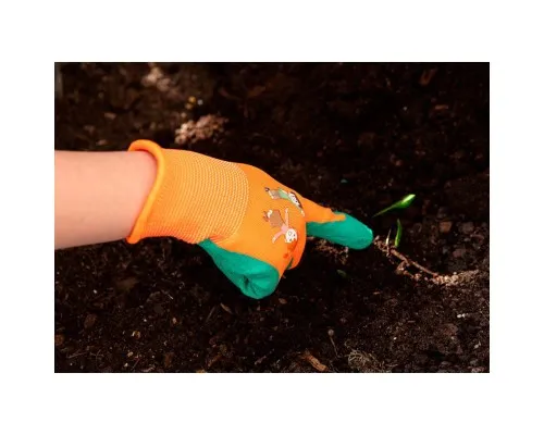 Защитные перчатки Neo Tools детские латекс, полиэстер, дышащая верхняя часть, р.5, оранжевый (97-644-5)