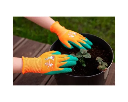 Защитные перчатки Neo Tools детские латекс, полиэстер, дышащая верхняя часть, р.5, оранжевый (97-644-5)