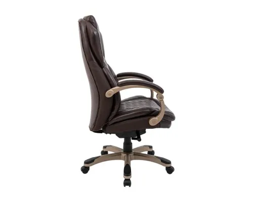Офісне крісло Richman Преміо Пластик Річ Synchro Шкіра Спліт Темно-коричнева (R00000042322)