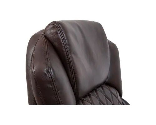 Офісне крісло Richman Преміо Пластик Річ Synchro Шкіра Спліт Темно-коричнева (R00000042322)