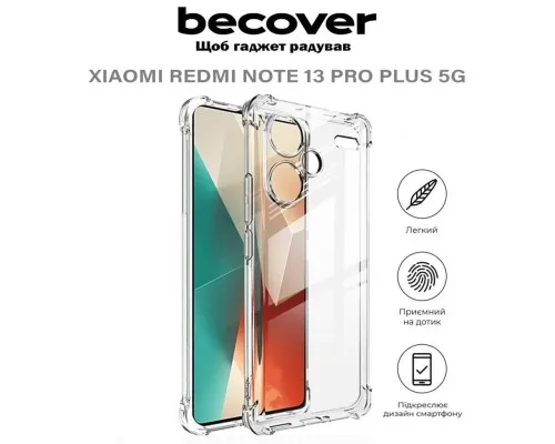Чохол до мобільного телефона BeCover Anti-Shock Xiaomi Redmi Note 13 Pro Plus 5G Clear (710648)