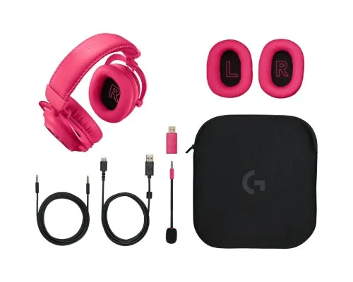 Наушники Logitech G Pro X 2 Lightspeed Wireless Magenta (981-001275)