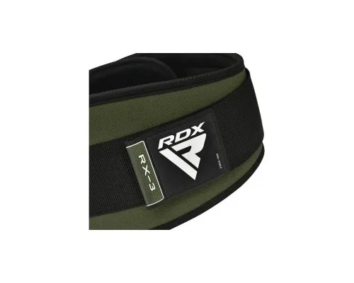 Атлетический пояс RDX RX3 EVA Curve неопреновий Army Green XL (WBE-RX3AG-XL)