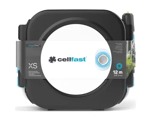 Поливочный шланг Cellfast на катушке ERGO XS, 10+2м, шланга 3/8", комплект коннекторов и ороситель ERGO (55-400)