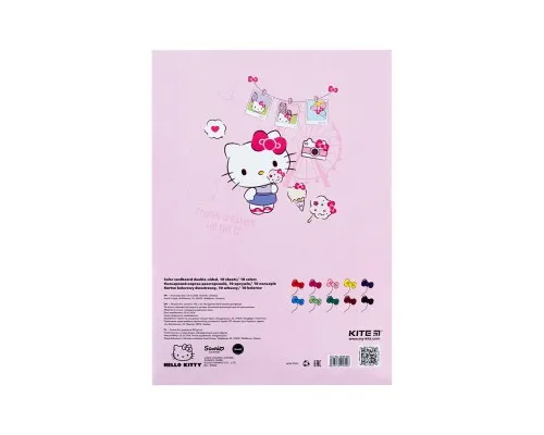 Кольоровий картон Kite А4 двосторонній Hello Kitty 10 аркушів (HK24-255)