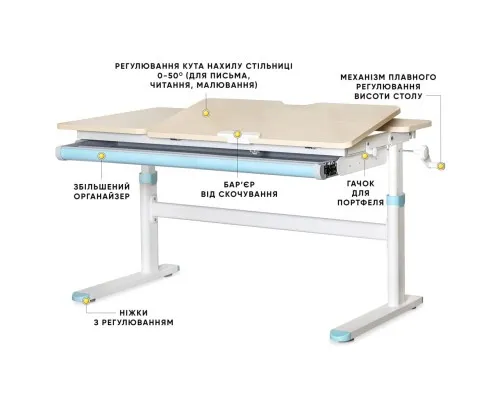 Парта Evo-kids TH-360 Lite Blue (TH-360 TG/BL Lite)