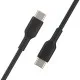 Дата кабель USB-С - USB-С, PVC, 1m, black Belkin (CAB003BT1MBK)