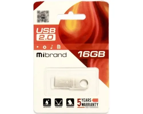 USB флеш накопичувач Mibrand 16GB Puma Silver USB 2.0 (MI2.0/PU16U1S)