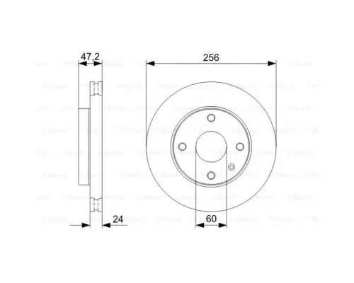 Гальмівний диск Bosch 0 986 479 328