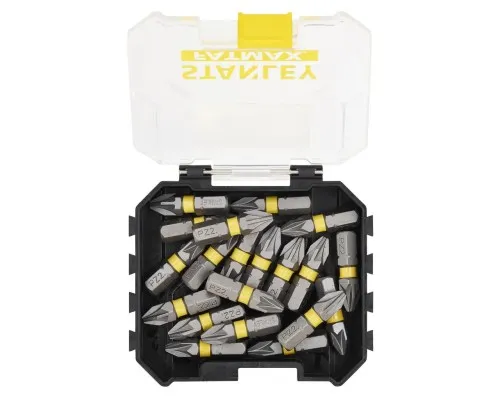 Набір біт Stanley FatMax, Pozidriv, Pz2, L = 25 мм, 20 шт, кейс (STA88568)