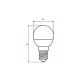 Лампочка Eurolamp G45 прозрачная 5W E14 3000K (LED-G45-05143(D)clear)