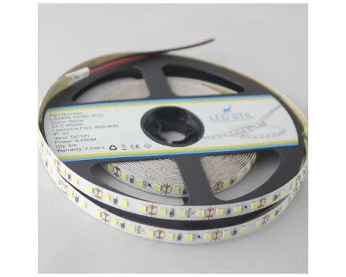 Светодиодная лента LED-STIL 6000K 8,6 Вт/м 2835 120 діодів IP33 12 Вольт 900 lm (LS2835-120B6-IP33)