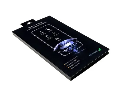 Скло захисне Grand-X Apple iPhone 15 Pro 9D black (AIP15PR9D)
