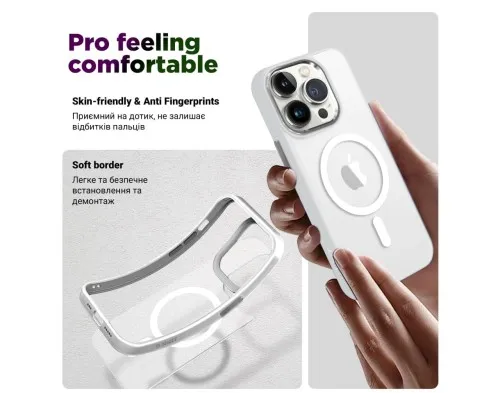 Чохол до мобільного телефона Armorstandart Unit MagSafe Apple iPhone 15 Matte Clear Silver (ARM69348)