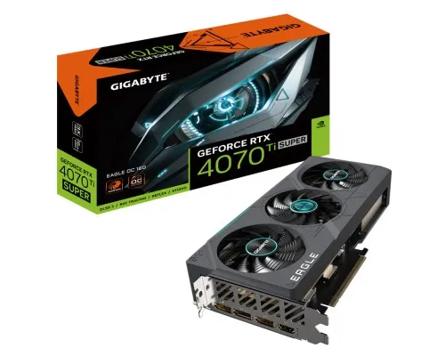 Видеокарта GIGABYTE GeForce RTX4070Ti SUPER 16Gb EAGLE OC (GV-N407TSEAGLE OC-16GD)