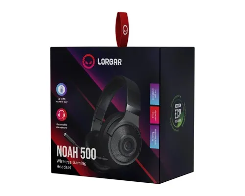 Навушники Lorgar Noah 500 Wireless Gaming Black (LRG-GHS500)