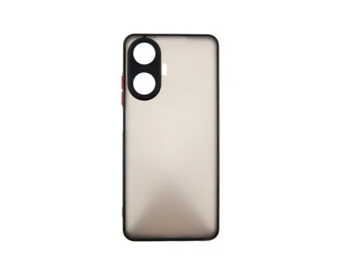 Чехол для мобильного телефона Dengos Kit for Realme C55 case + glass (Black) (DG-KM-34)