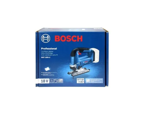 Электролобзик Bosch GST 185-LI 18В, 0-3500 об/мин, 2.4кг (без АКБ и ЗУ) (0.601.5B3.021)