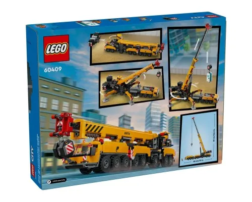 Конструктор LEGO City Жовтий пересувний будівельний кран (60409)