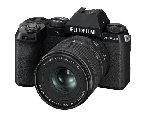 Цифровий фотоапарат Fujifilm X-S20 + XF16-50 mmF2.8-4.8 R LM WR Kit Black (16843129)