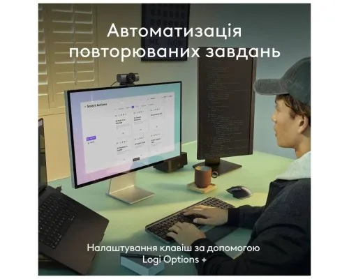Клавіатура Logitech MX Keys S для MAC Bluetooth/Wireless UA Space Grey (920-011637)