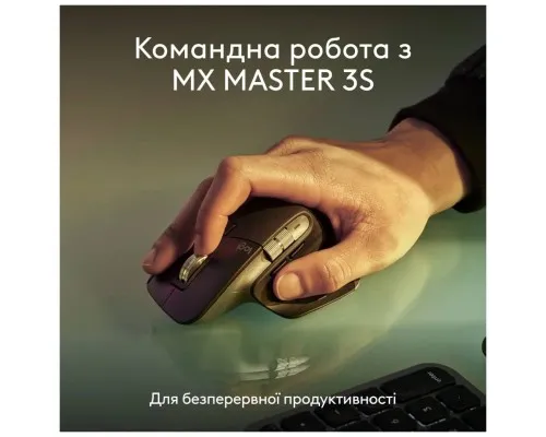 Клавіатура Logitech MX Keys S для MAC Bluetooth/Wireless UA Space Grey (920-011637)