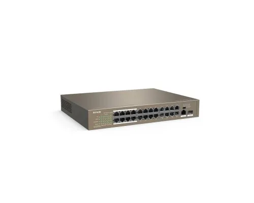 Комутатор мережевий Tenda TEF1126P-24-250W