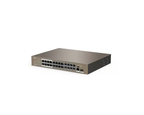 Комутатор мережевий Tenda TEF1126P-24-250W